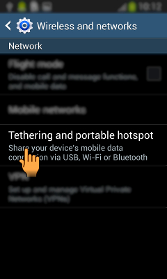 How to use Samsung Galaxy J Series as a portable WiFi hotspot?