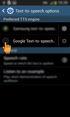 How to enable Google Text To Speech and Samsung TTS in Samsung Galaxy Grand Neo(GT-I9060)?