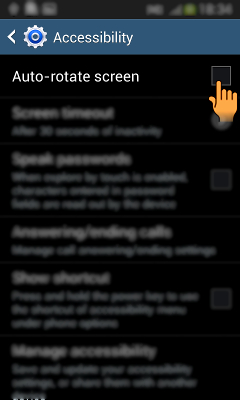 How to enable Auto-rotation of screen in Samsung Galaxy Grand Neo(GT-I9060)?