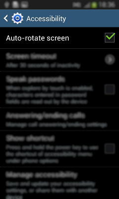 How to enable Auto-rotation of screen in Samsung Galaxy Grand Neo(GT-I9060)?