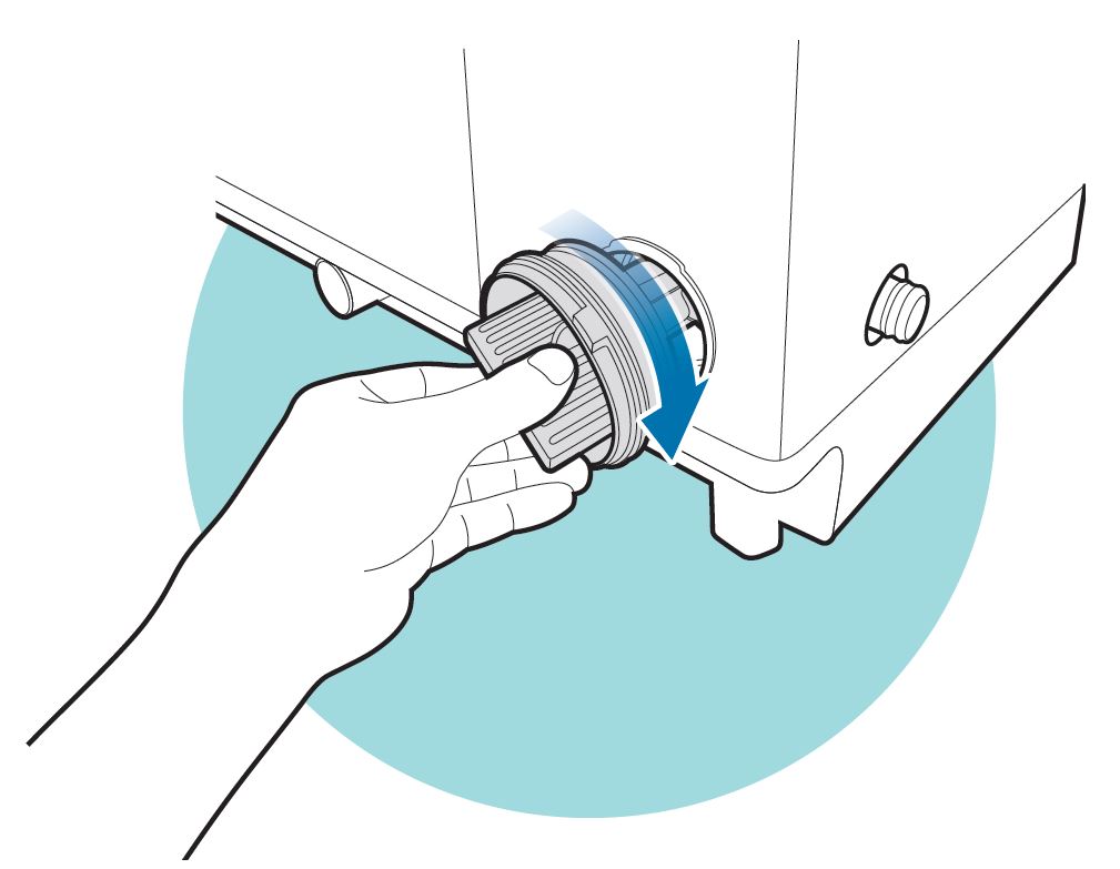 How to clean the pump filter of your Samsung top-load washing machine