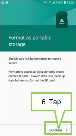 How do I format the memory card on my Galaxy J7 Pro?