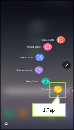 Galaxy Note 8: How to translate words or sentences?