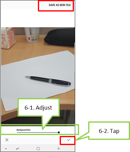 Galaxy Note 8 : How to take portraits using Live focus feature?