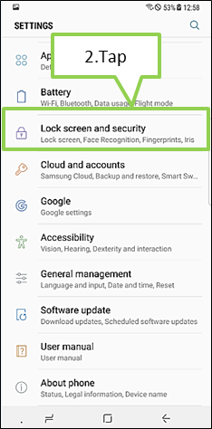 Galaxy Note 8 : How to register Iris for Iris recognition on lock screen?