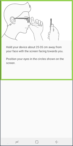 Galaxy Note 8 : How to register Iris for Iris recognition on lock screen?