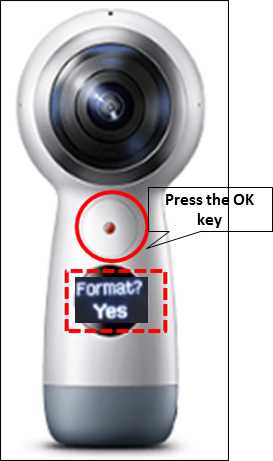 How do I format the memory card on my Samsung Gear 360 (2017) device?