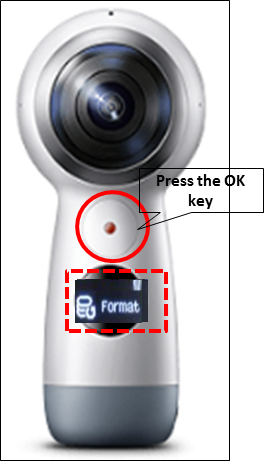 How do I format the memory card on my Samsung Gear 360 (2017) device?