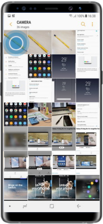 Select a photo to adjust the background blur level