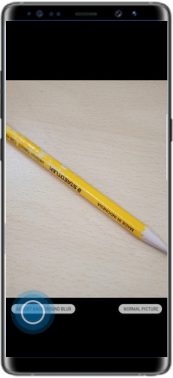 Tap Adjust background blur