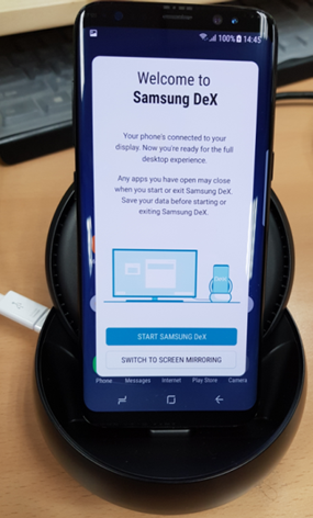 Galaxy Note 8 如何使用 Samsung DeX?