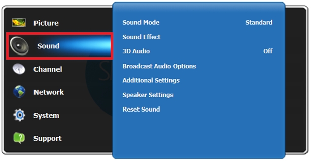 Problem with the TV Speakers