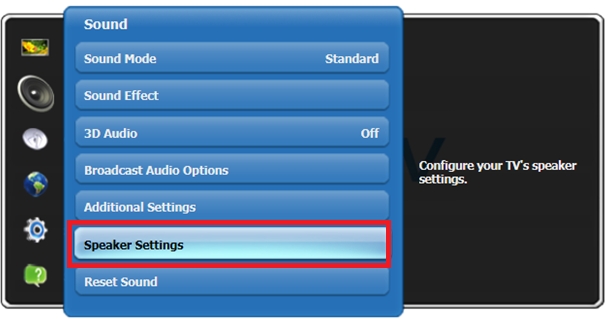Problem with the TV Speakers