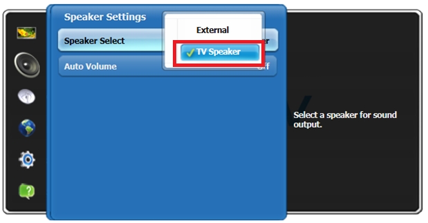 Problem with the TV Speakers