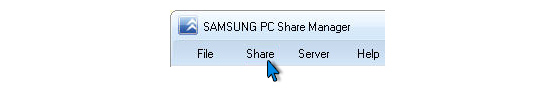PC Share Manager > Share