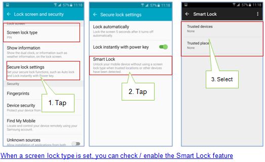 Galaxy S6 S6 Edge Why Device Automatically Unlocks Even If It Has Lock Settings Samsung Support Levant