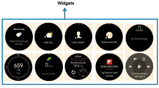 wearable widgets gear s3
