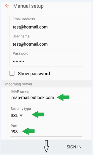 setting up hotmail on outlook express 6