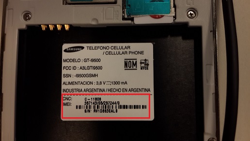 GT-I9190 ¿Dónde puedo encontrar el IMEI en mi Samsung Galaxy S4 Mini? |  Samsung Argentina