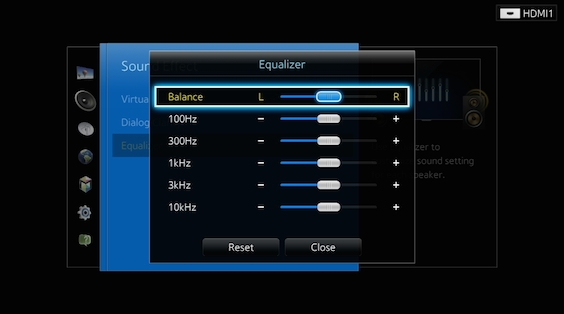 samsung tv equalizer settings