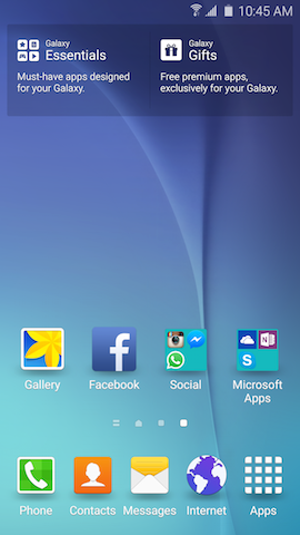 galaxy essential apps