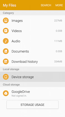 how do i create a new folder on samsung s6