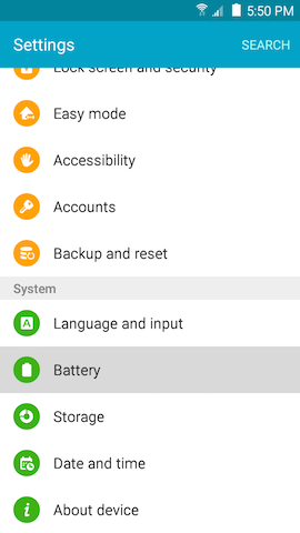 G   rand Prime: How do I configure the power saving modes on my Samsung