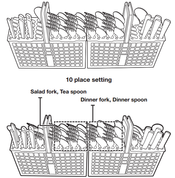 samsung cutlery basket