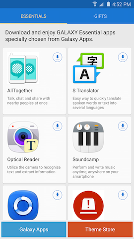 galaxy essential apps
