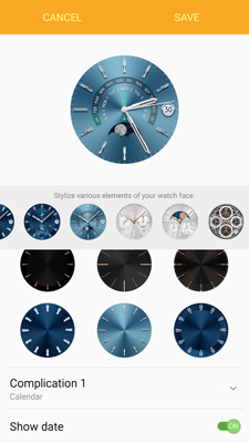 customize gear s2 watch face
