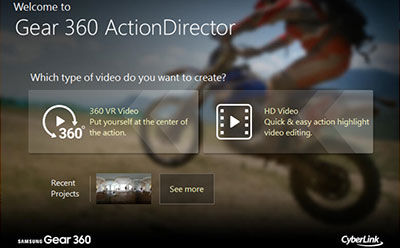 activate gear 360 actiondirector with serial number