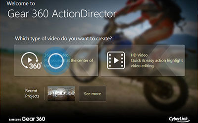 gear 360 actiondirector product key missing