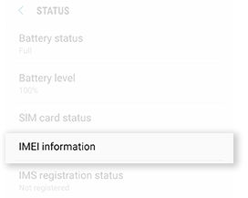 samsung s8 imei