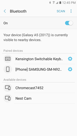 Galaxy A5 (2017) - Bluetooth (sm-a520w) 