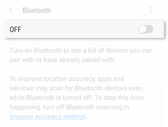 Disconnect from a Bluetooth Device From Settings