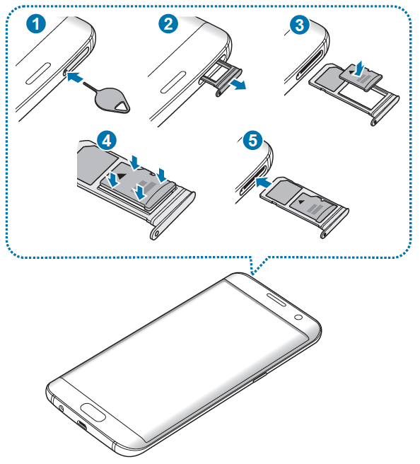 Galaxy S7 - Insérer une carte mémoire microSD ou la retirer (SM ...