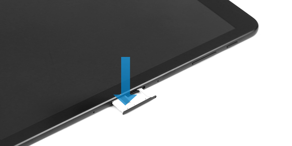 Galaxy Tab S3: Insérer une nanocarte SIM ou la retirer (SM-T820)