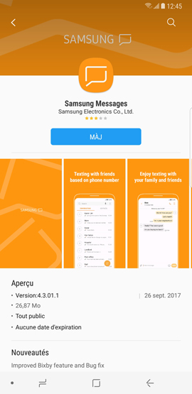 Mettre à jour une application Samsung 5
