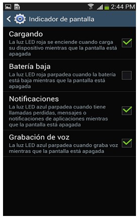 álbum de recortes para agregar llegada Cómo quitar la luz de notificaciones del Samsung Galaxy S4? | Samsung  Latinoamérica