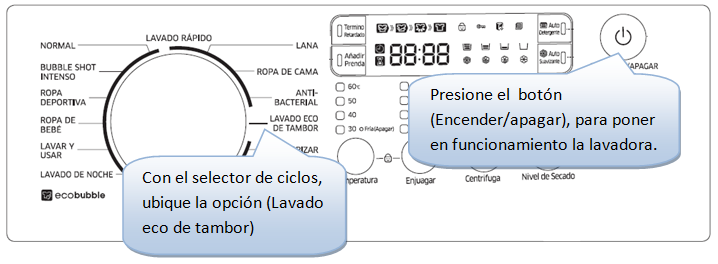 Lavadora Secadora Wd15f5k5asg Como Usar Lavado Eco De Tambor Samsung Co