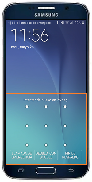 tuyo sugerir Hablar en voz alta Galaxy S6 Edge: ¿Cómo desbloquear la pantalla si he olvidado los medios de  bloqueo? | Soporte Samsung Argentina
