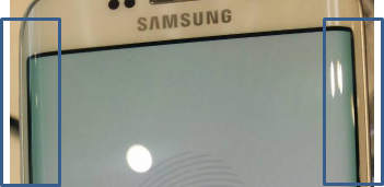 2 x brillo-folienset para Samsung Galaxy s6 Edge plus lila pantallas de proyeccion