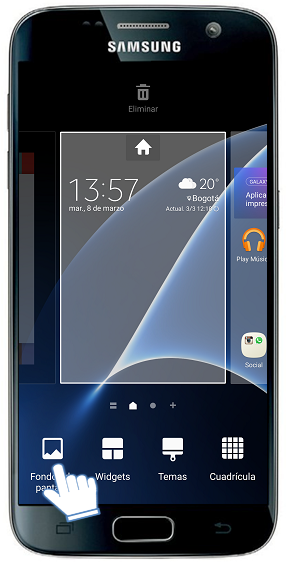 Galaxy S7: ¿Cómo cambiar el fondo de pantalla? | Samsung Latinoamérica