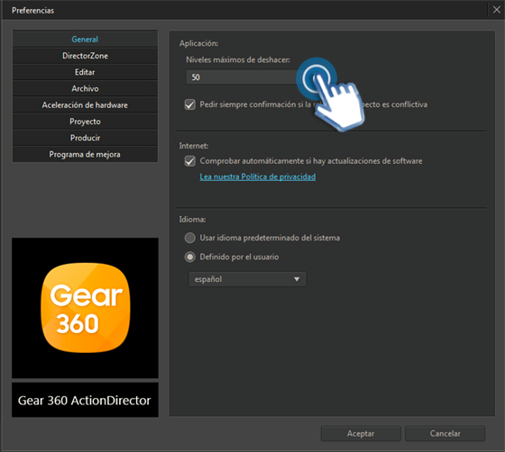 gear 360 actiondirector product key missing