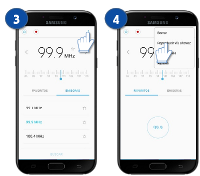 Crónica perder Iniciativa Galaxy A5 (2017) - ¿Cómo escuchar emisoras por altavoz? | Samsung CO