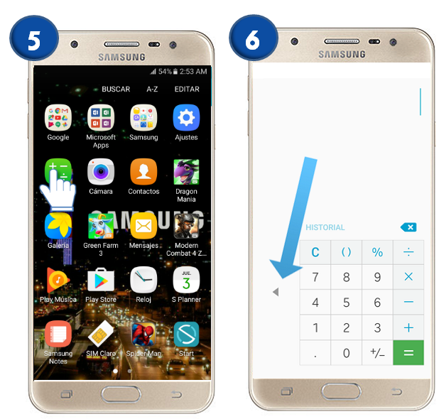 Animado Ambientalista límite Galaxy J5 Prime - ¿Cómo puedo usar el teclado con una sola mano? | Samsung  CO