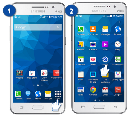 Galaxy Grand Prime - ¿Cómo configurar el tiempo de espera de la pantalla? |  Samsung CO