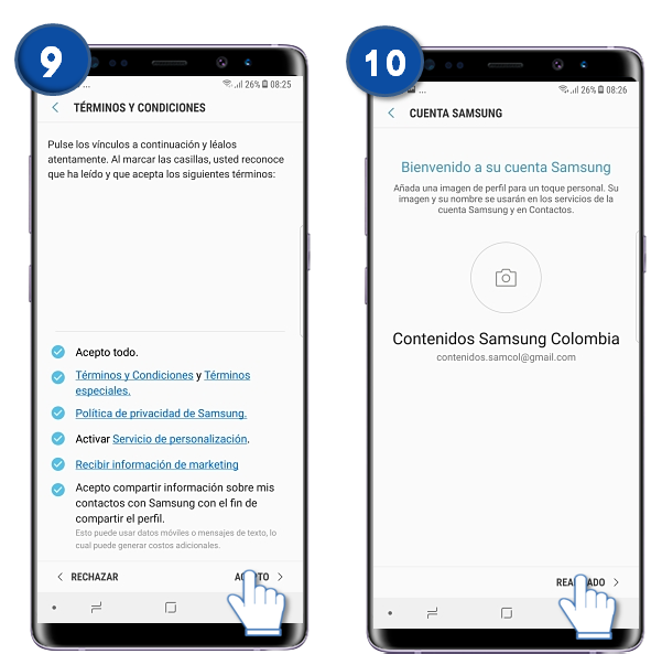 Galaxy Note8 ¿qué Es Y Cómo Registrar Una Cuenta Samsung Samsung Co 0971
