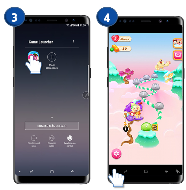 Galaxy Note8 ¿Cómo ajustar los juegos en pantalla completa Game Tools