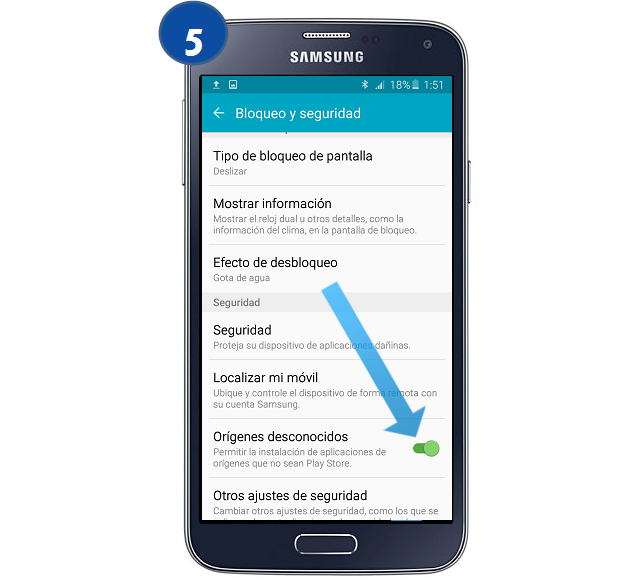 Galaxy S5 New Edition Como Permitir La Instalacion De Aplicaciones Fuera De Play Store Samsung Co